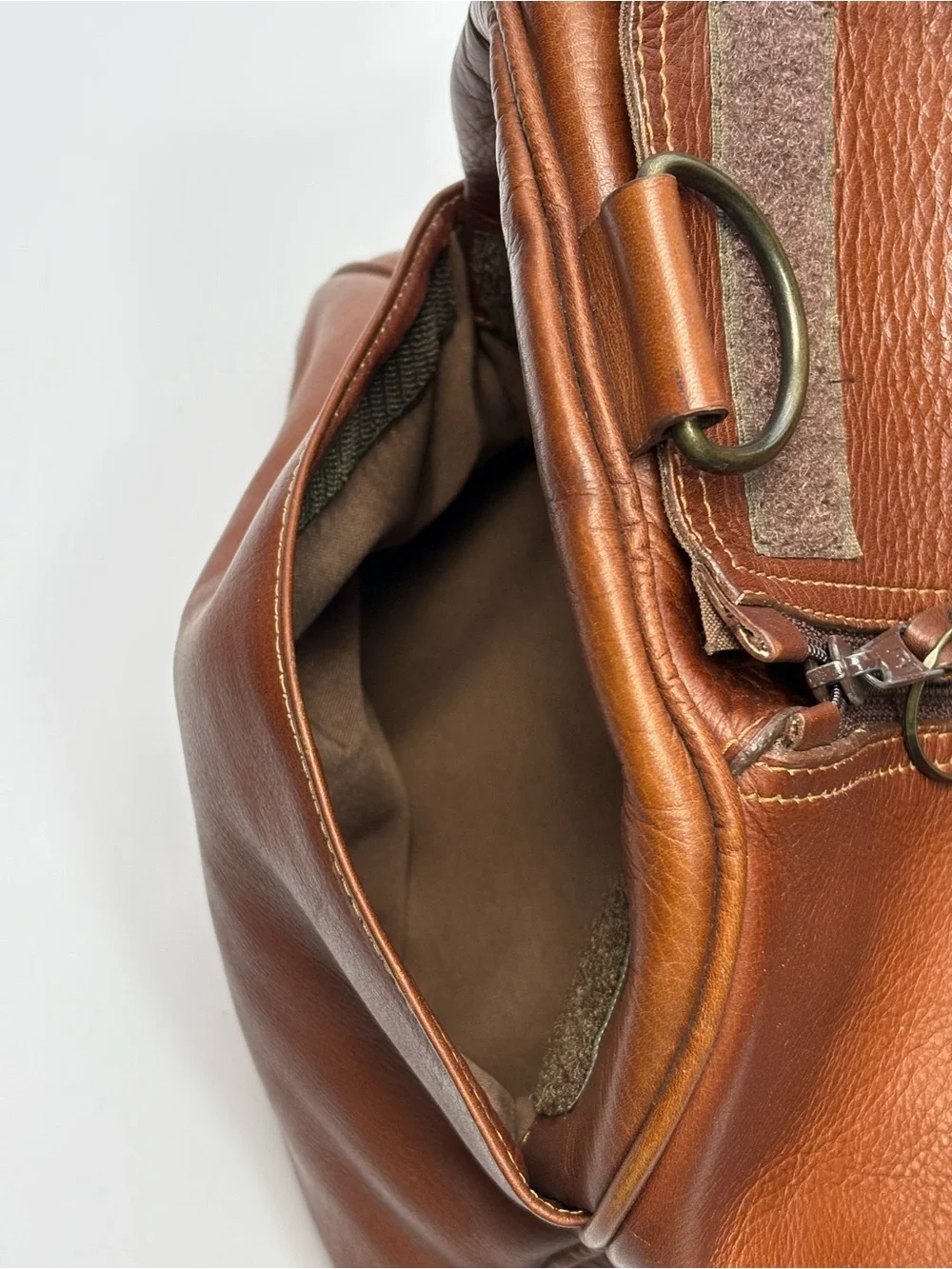 Buffalo David Bitton Cognac Leather Travel Duffel